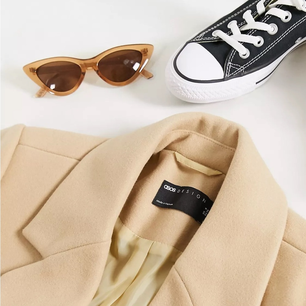 ASOS Boyfriend Coat - NWOT - Picture 2 of 9